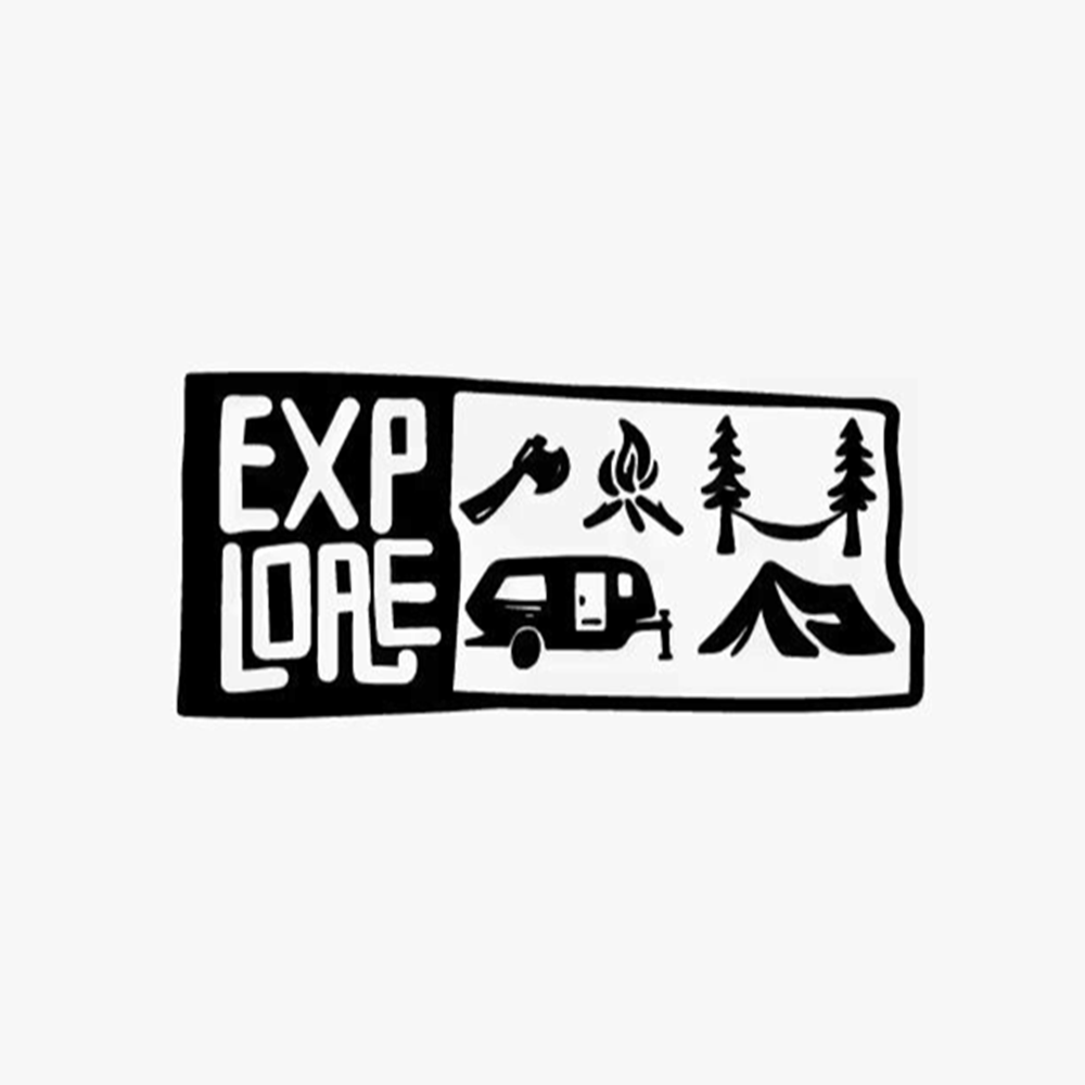 Outdoor Adventure Rv - Macera Hazır Vinil Araba Çıkartmaları Su