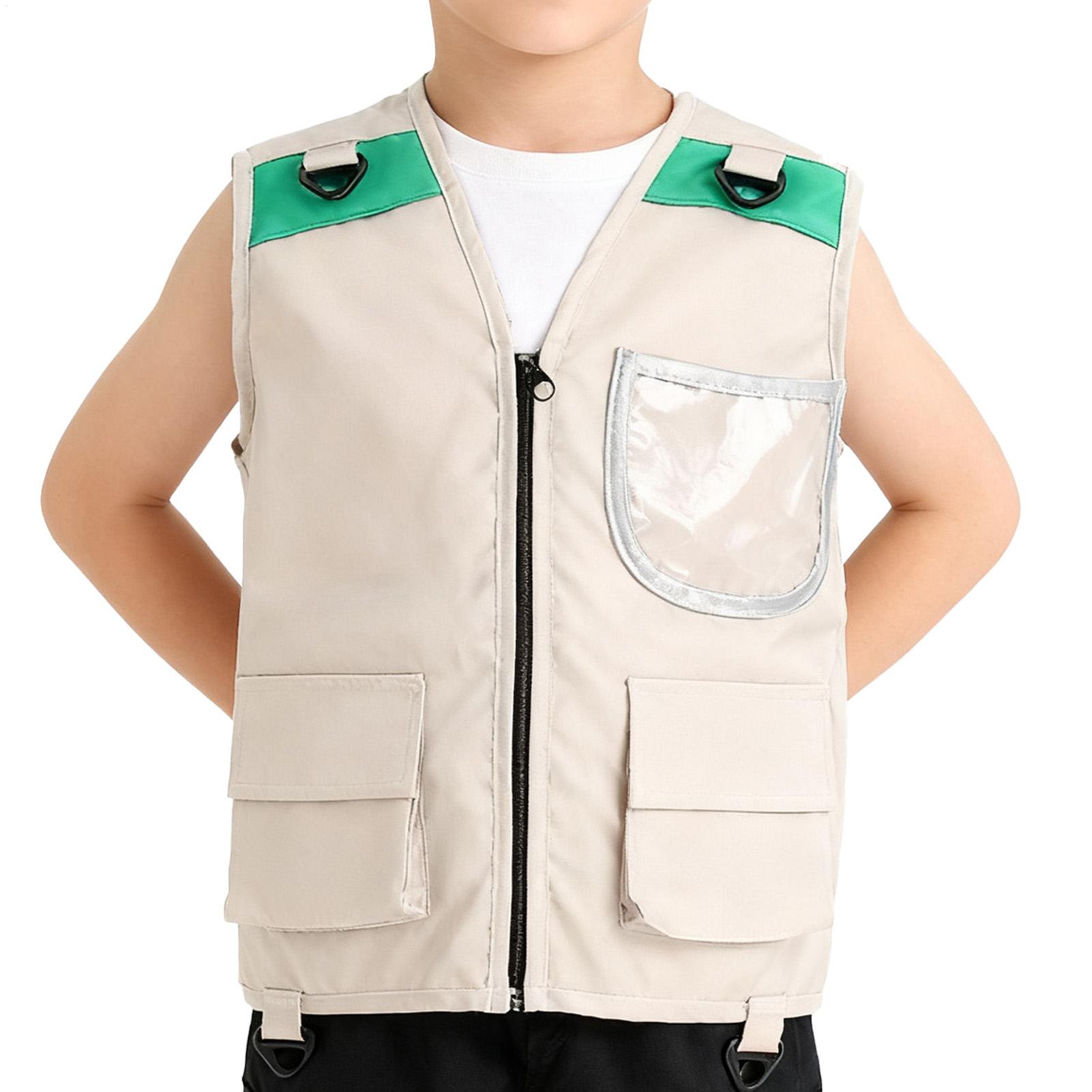 Outdoor Adventure Boys - Çocuklar için Kaşif Yeleği Kostümü Safari