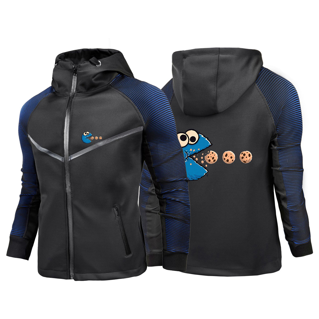 Outdoor Adventure Windbreaker - NomNom-Cookie Macera Grafik Rüzgarlık Erkekler Taktik