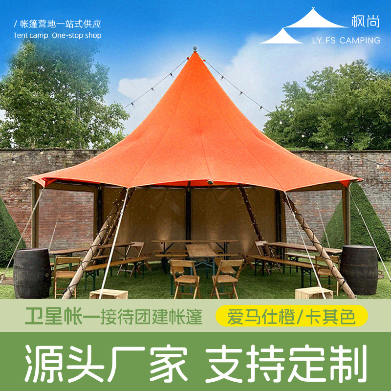 Outdoor Adventure Resorts - Çift Katmanlı Masif Ahşap Çadır, Tüm