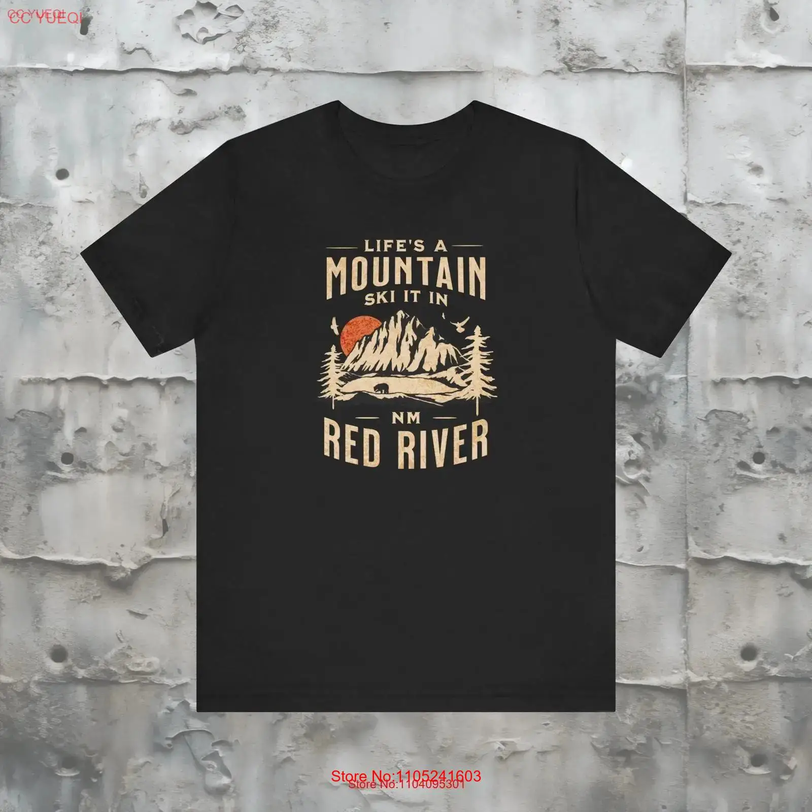 Outdoor Adventure Resorts - Dağ Kayakları Tişörtü Red River NM