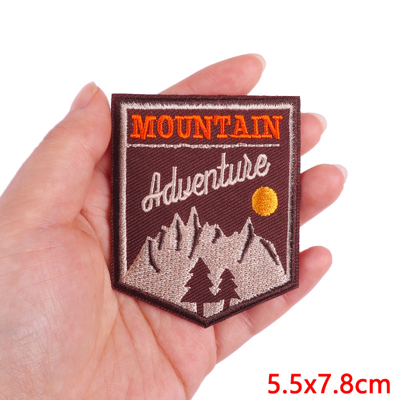 Dağ kamp macera işlemeli yama  - Outdoor Adventure With No Backpack incelemesi ve fiyatı