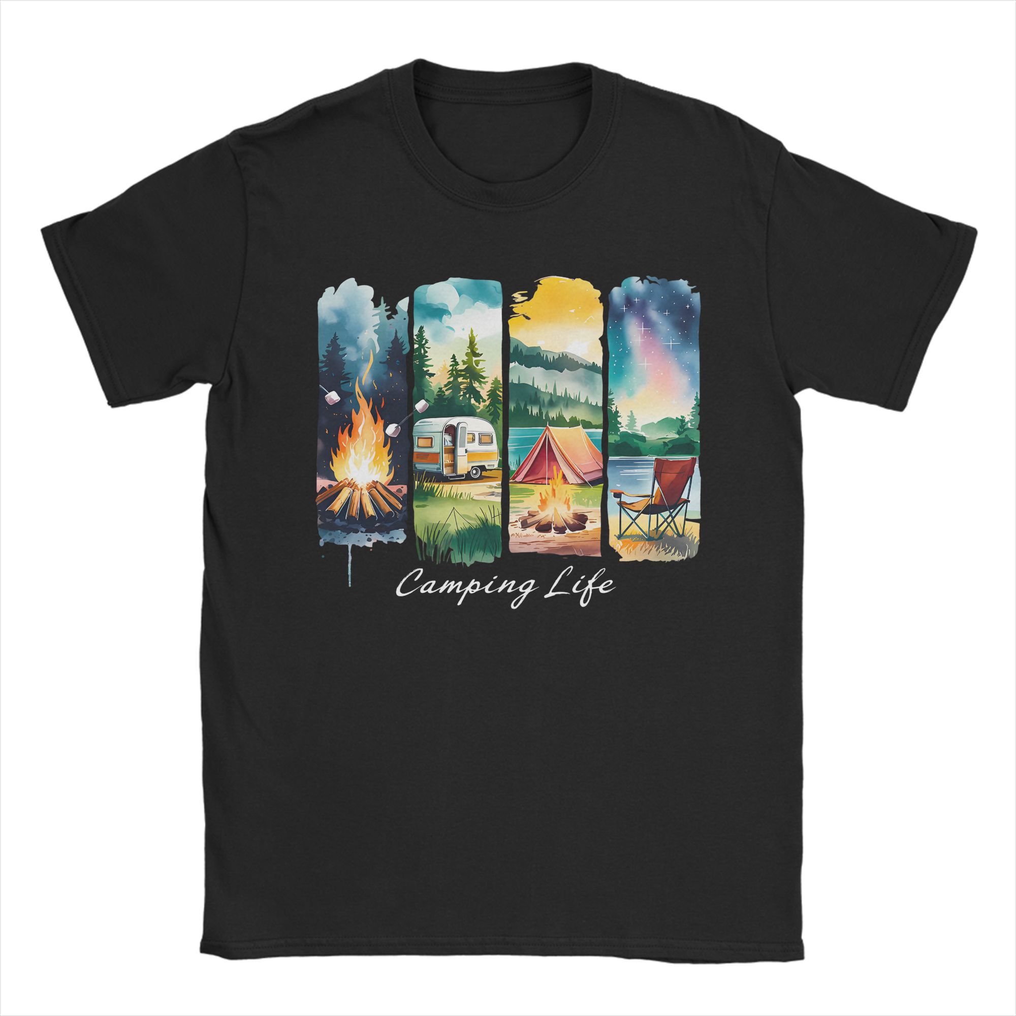 Kamp Hayatı T-Shirt RV Çadır K - Outdoor Adventure Rv incelemesi ve fiyatı