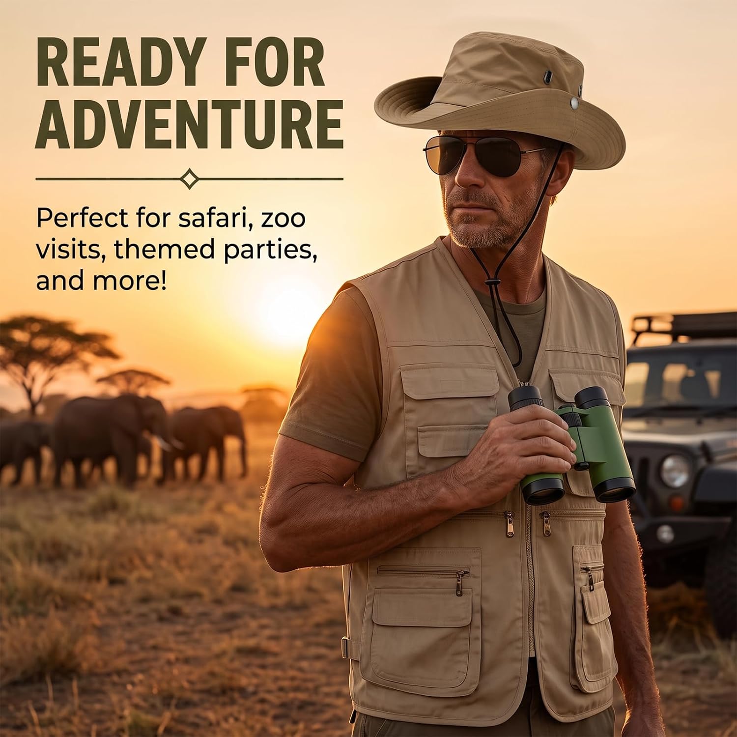 4 adet erkekler Safari kostüm  - Zoo Outdoor Adventure Set incelemesi ve fiyatı
