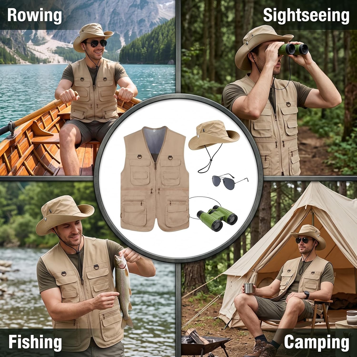 4 adet erkekler Safari kostüm  - Zoo Outdoor Adventure Set incelemesi ve fiyatı