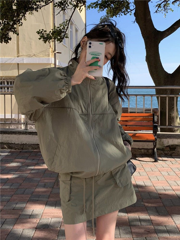 Vintage Kadın Dik Yaka Güneş K - Outdoor Adventure Windbreaker incelemesi ve fiyatı